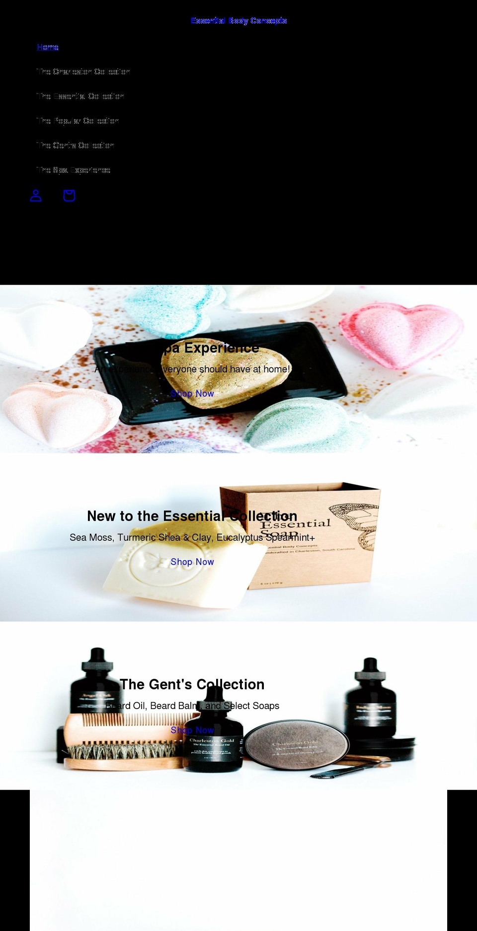essentialbodyconcepts.com shopify website screenshot