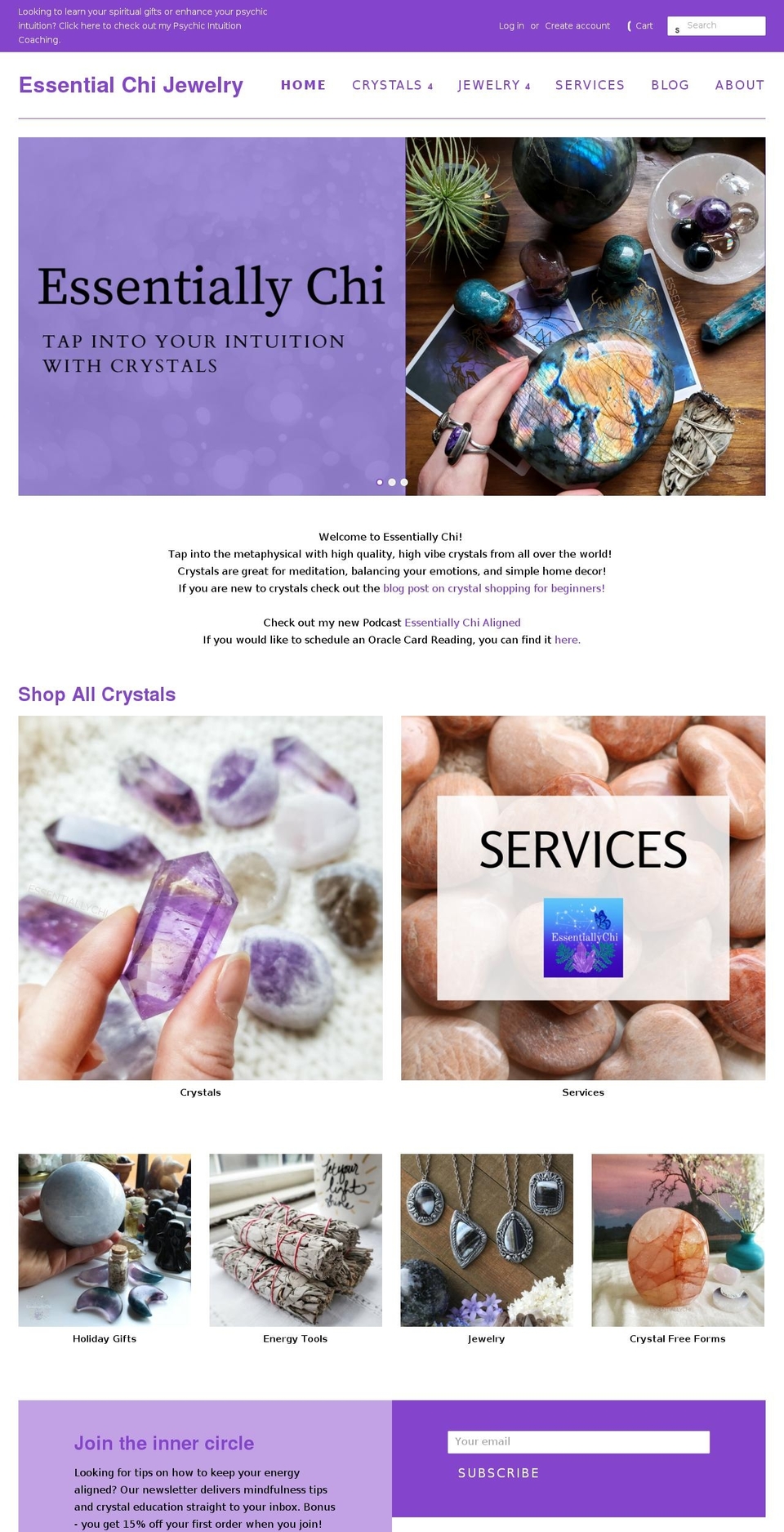 essentialchijewelry.com — Shopify storefront screenshot
