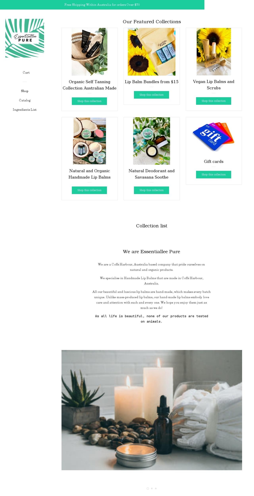 essentialleepure.com.au shopify website screenshot