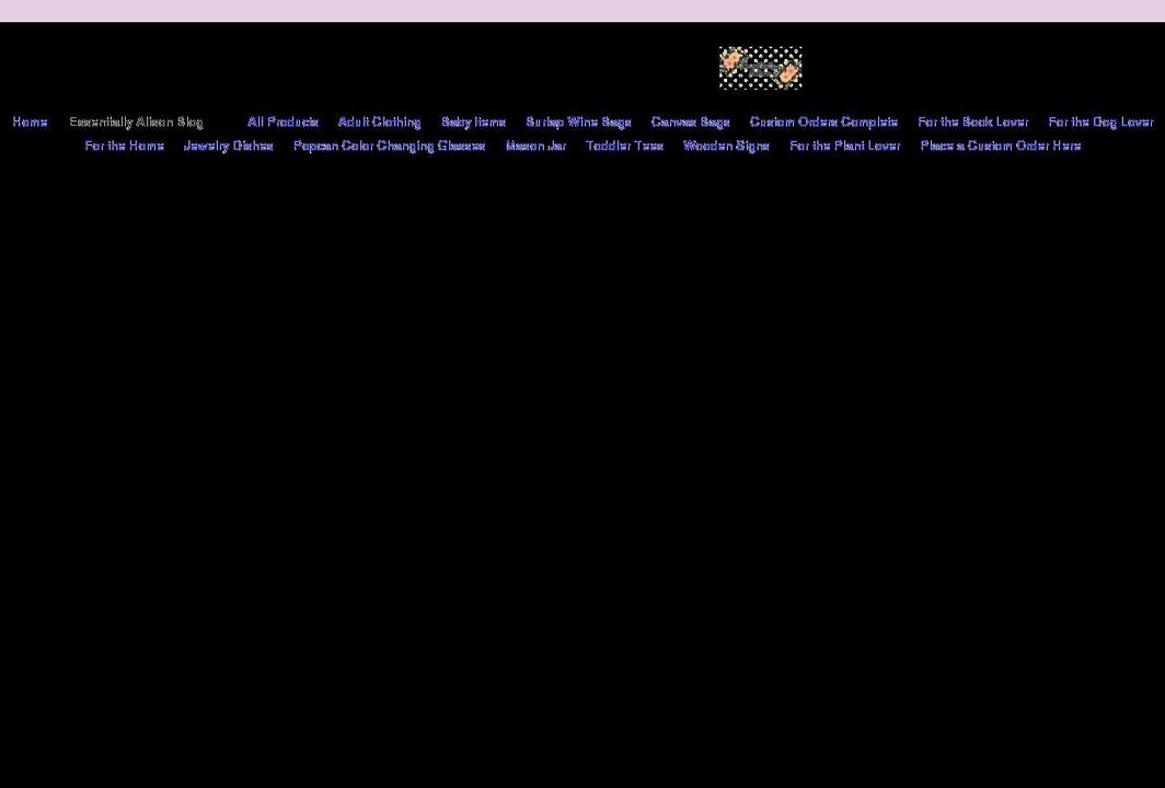 essentiallyalison.com shopify website screenshot