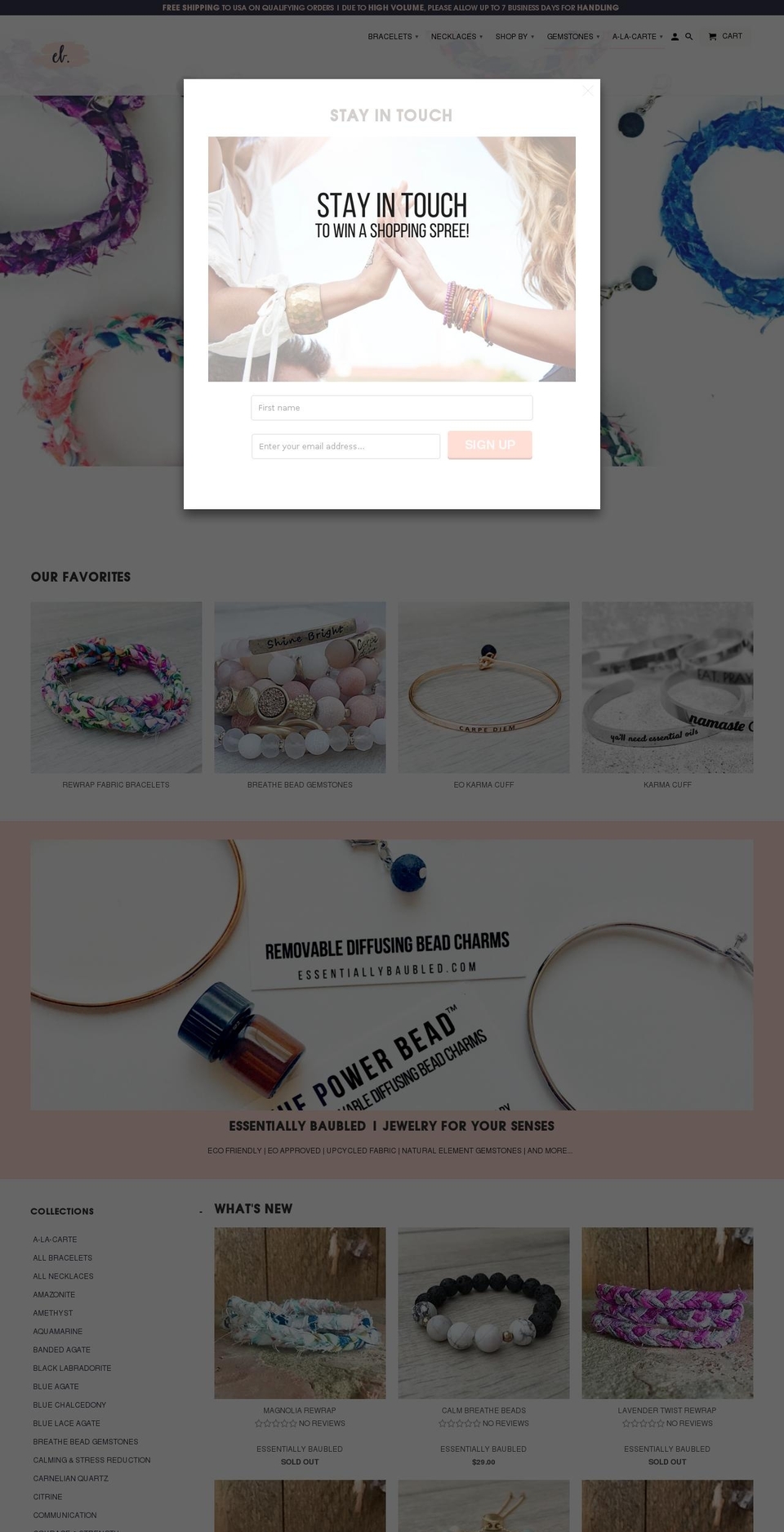 essentiallybaubled.com — Shopify storefront screenshot