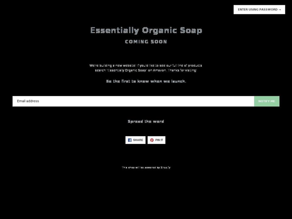 v1 Shopify theme site example essentiallyorganicsoap.com