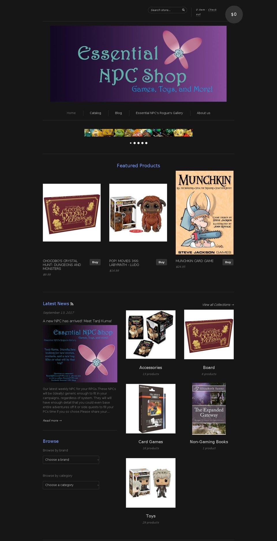 essentialnpc.com — Shopify storefront screenshot
