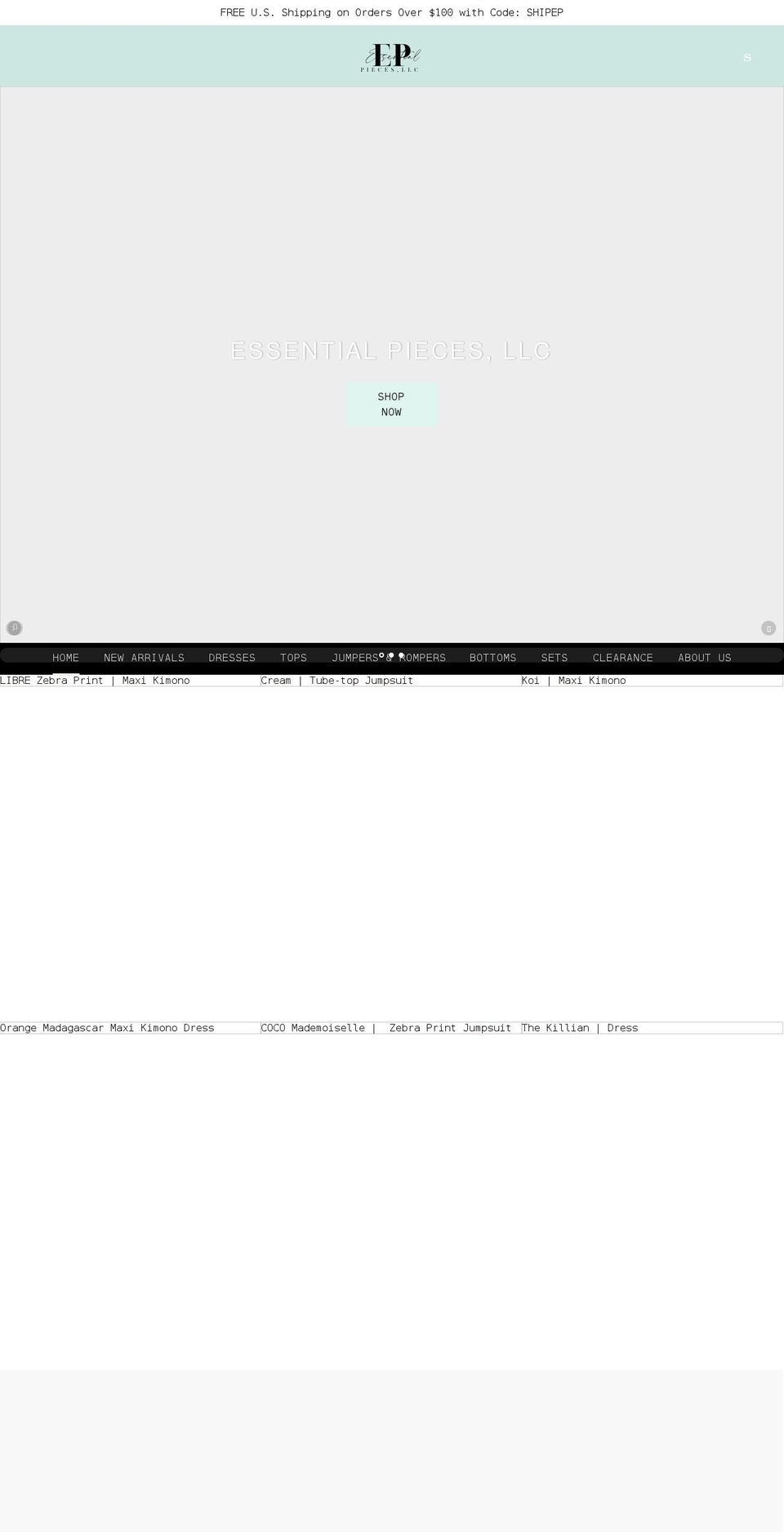 essentialpieces-ep.com — Shopify storefront screenshot