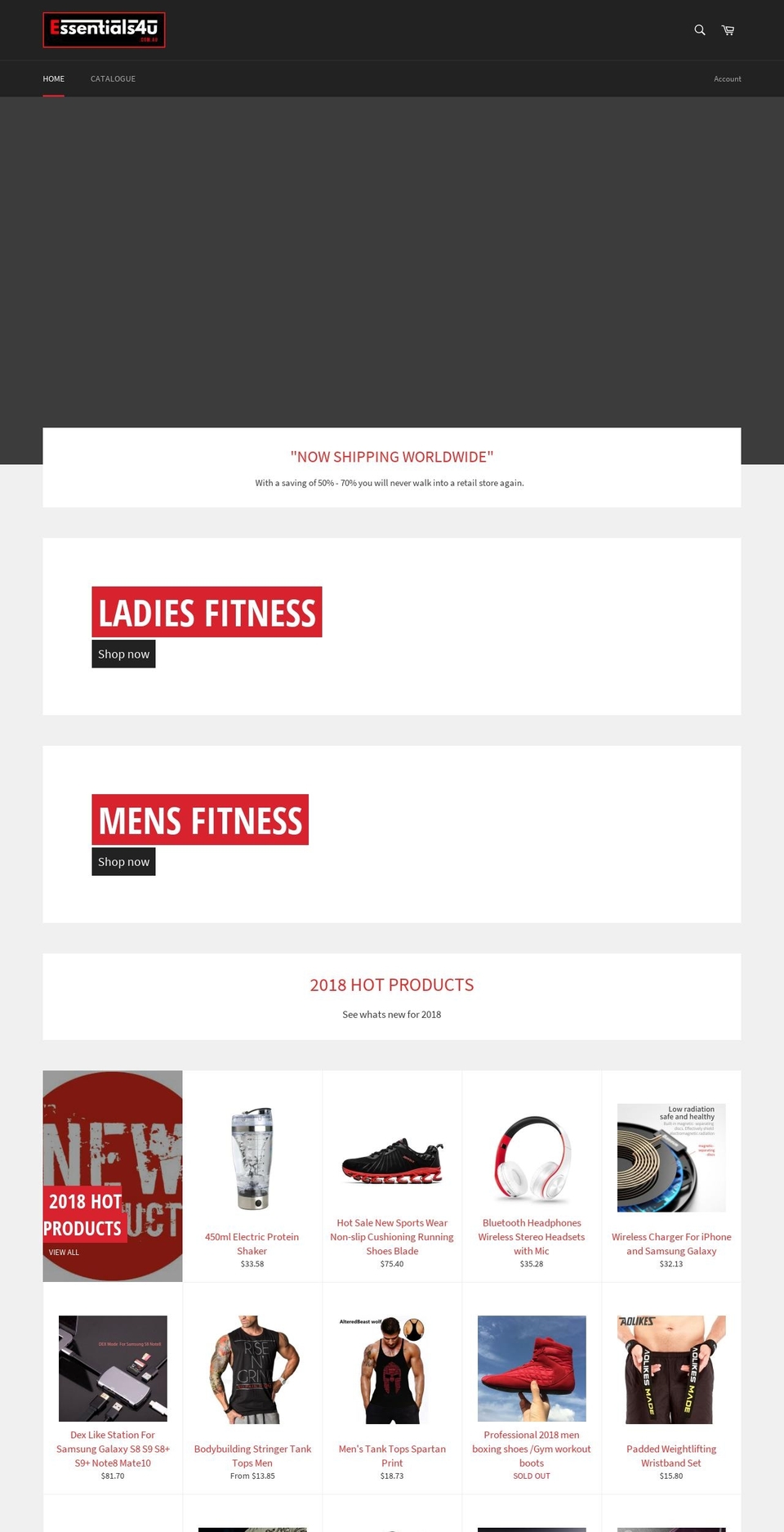 essentials4u.com.au shopify website screenshot