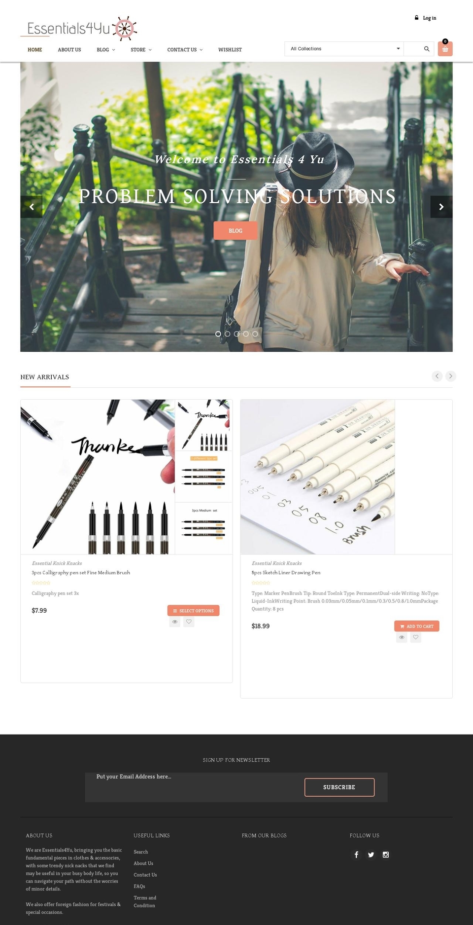 essentials4yu.com — Shopify storefront screenshot