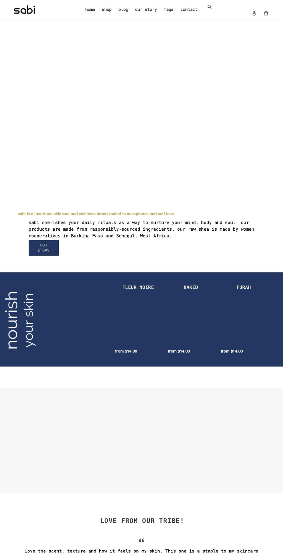 essentialsabi.com shopify website screenshot