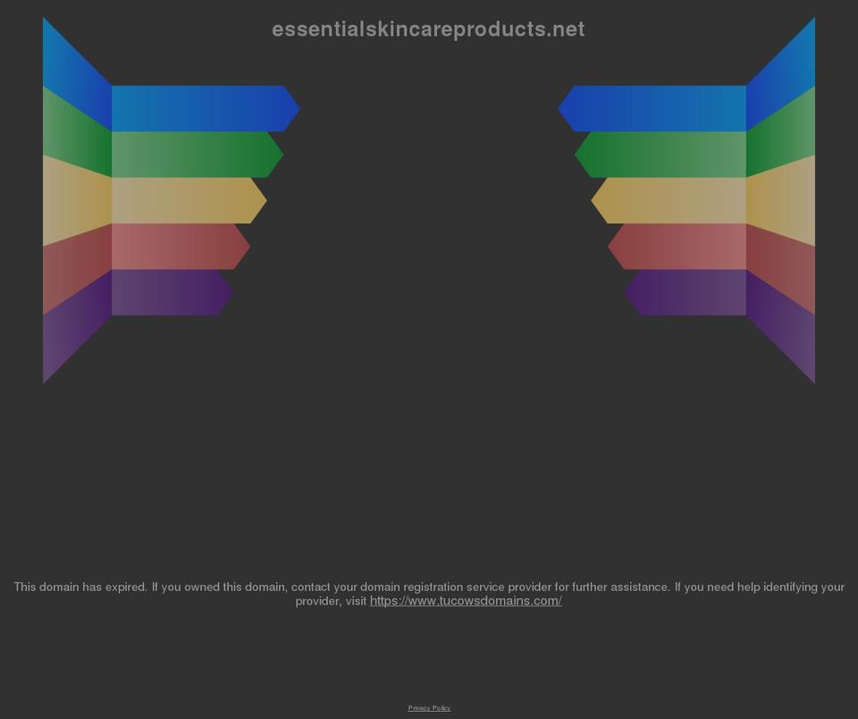 essentialskincareproducts.net shopify website screenshot