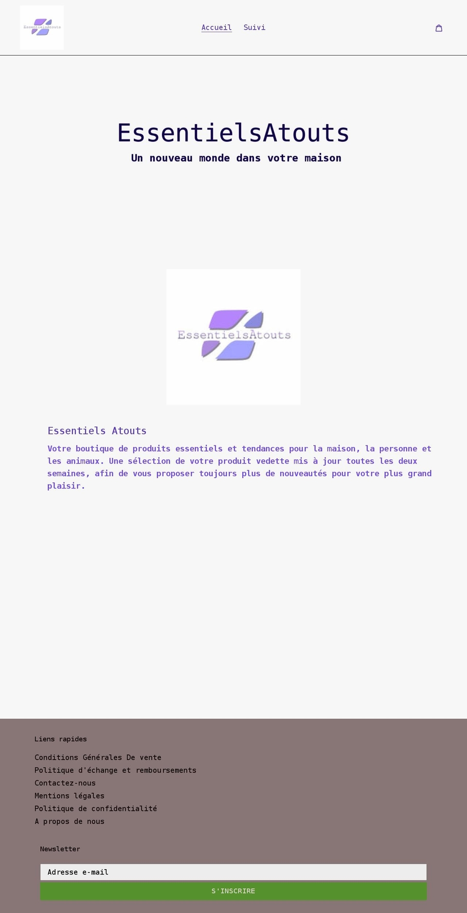 essentielsatouts.com shopify website screenshot