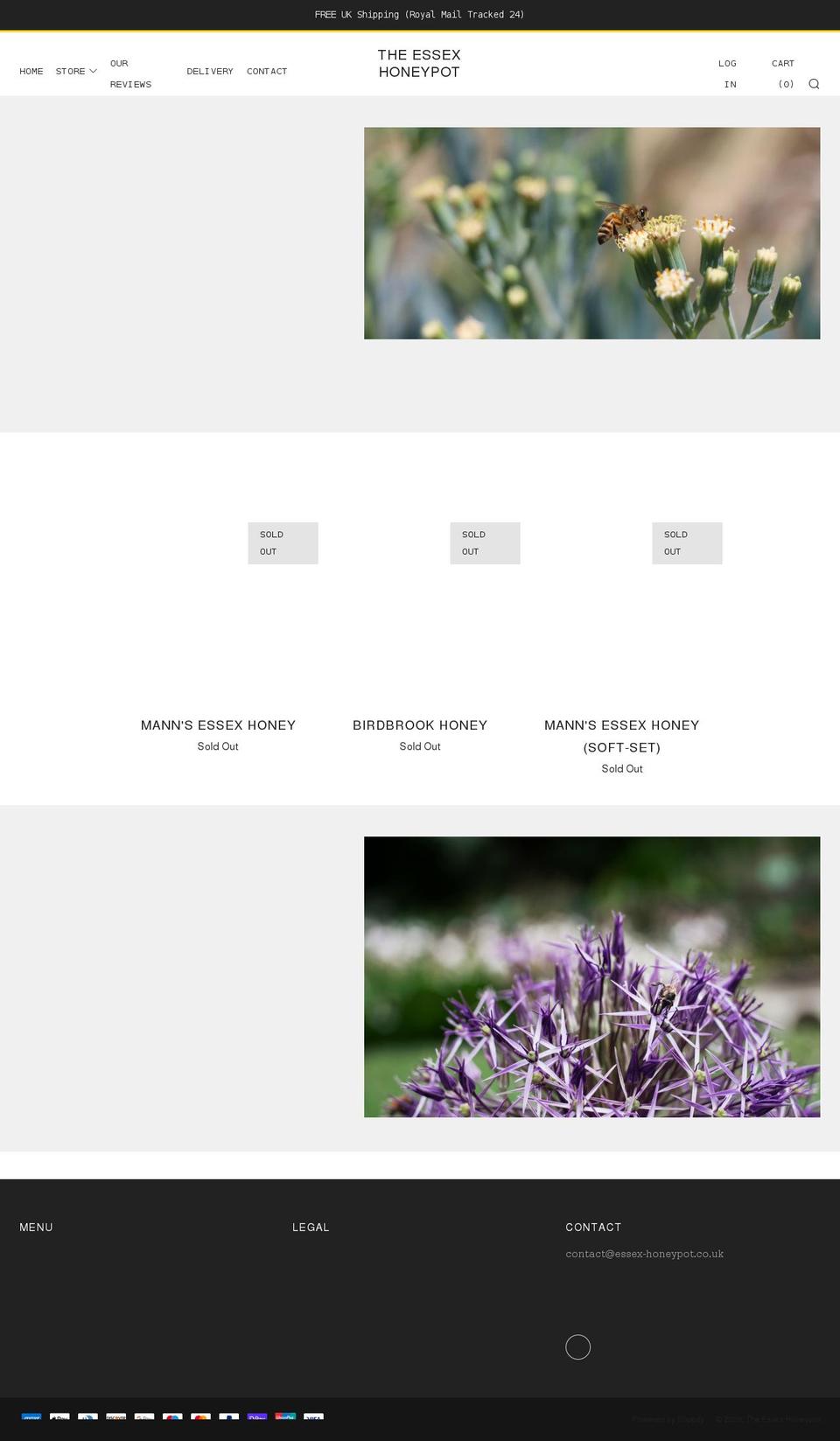 essex-honeypot.co.uk shopify website screenshot