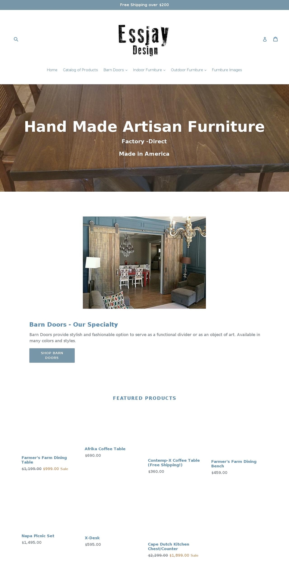 essjaydesign.com — Shopify storefront screenshot