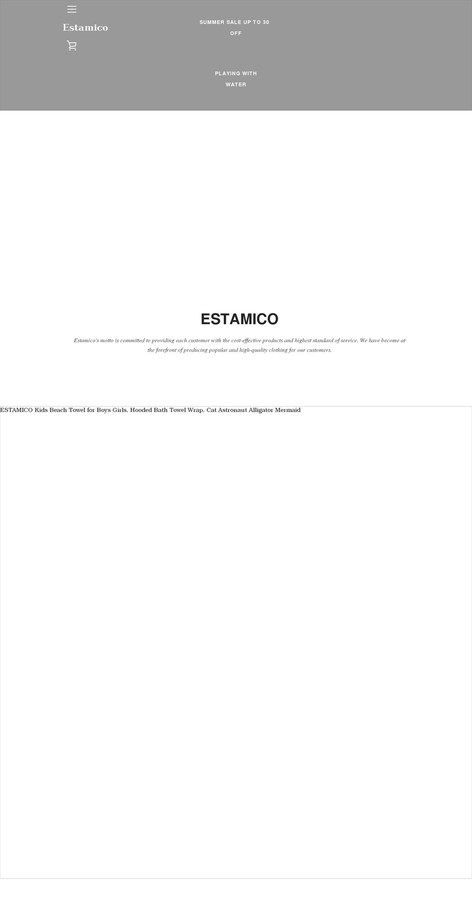 estamicous.com shopify website screenshot