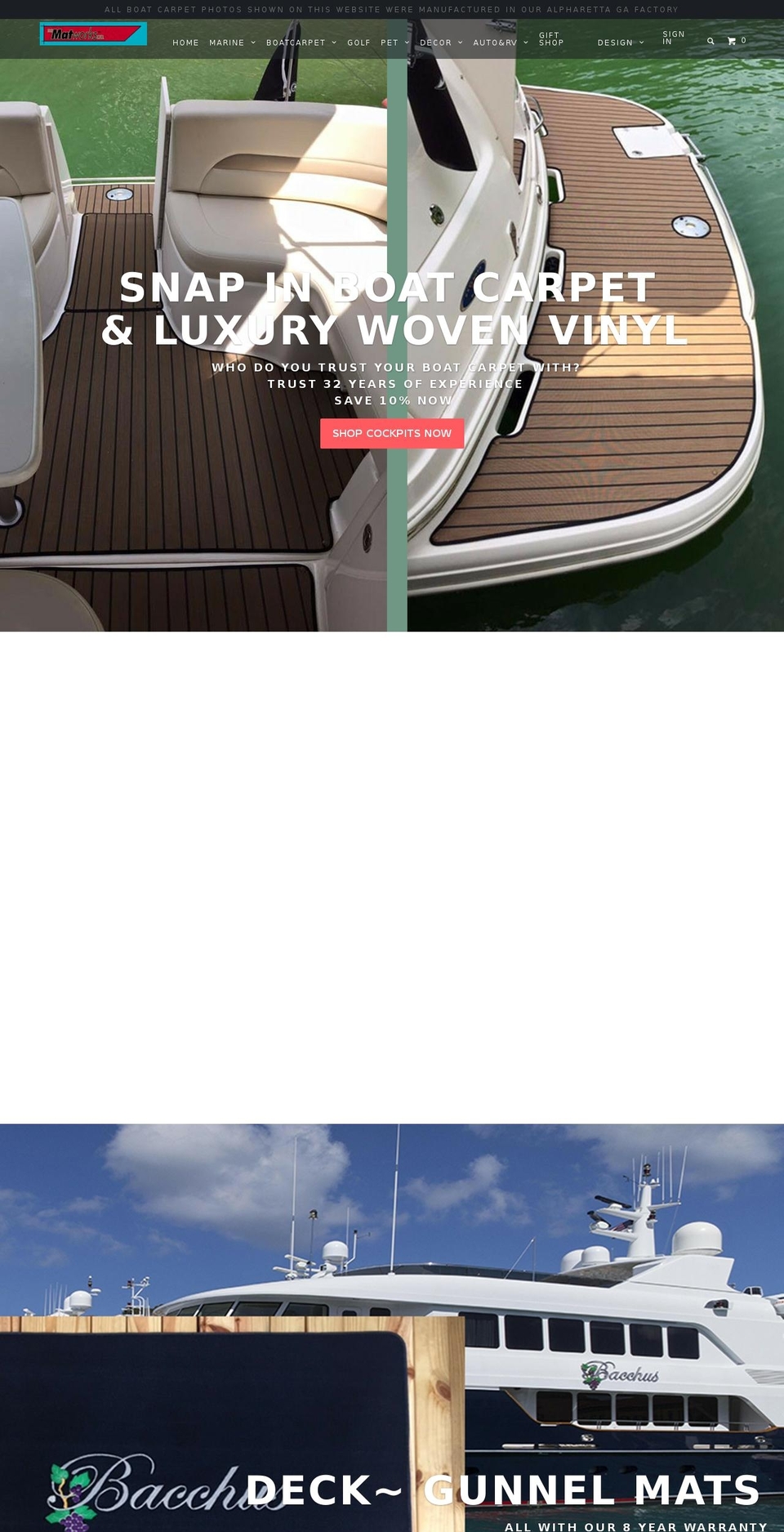 estatemats.com shopify website screenshot