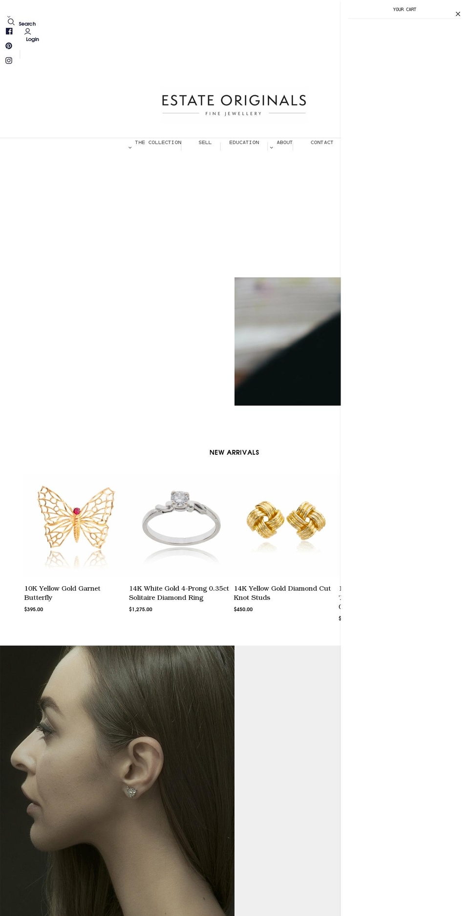 estateoriginals.com shopify website screenshot