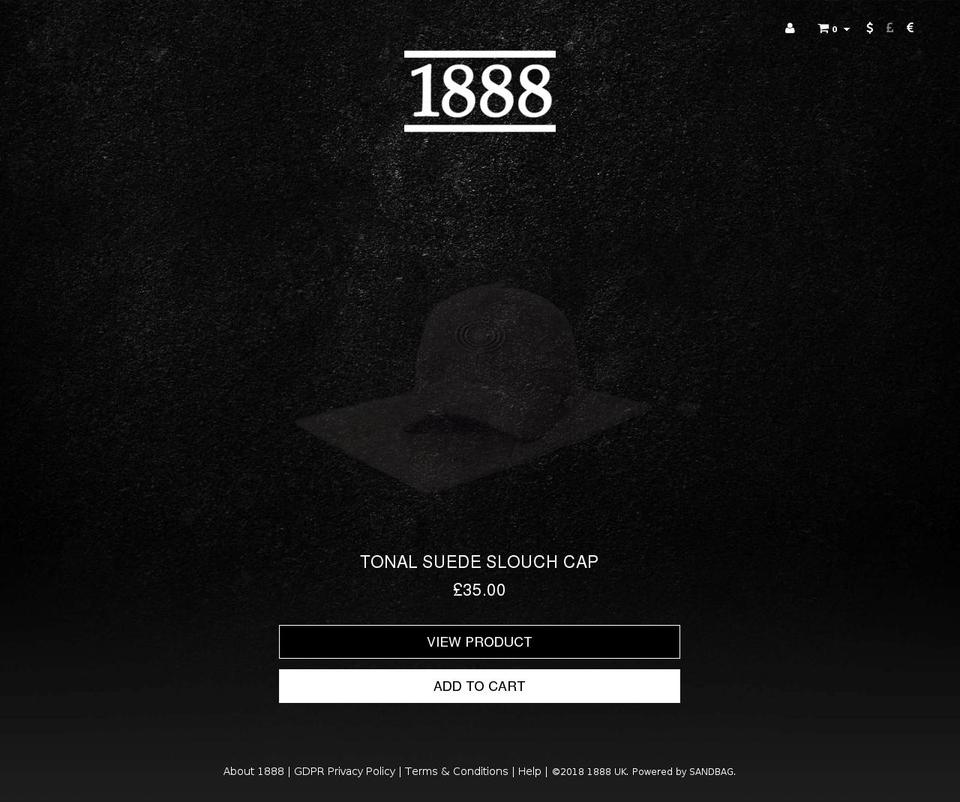 estd1888.com — Shopify storefront screenshot