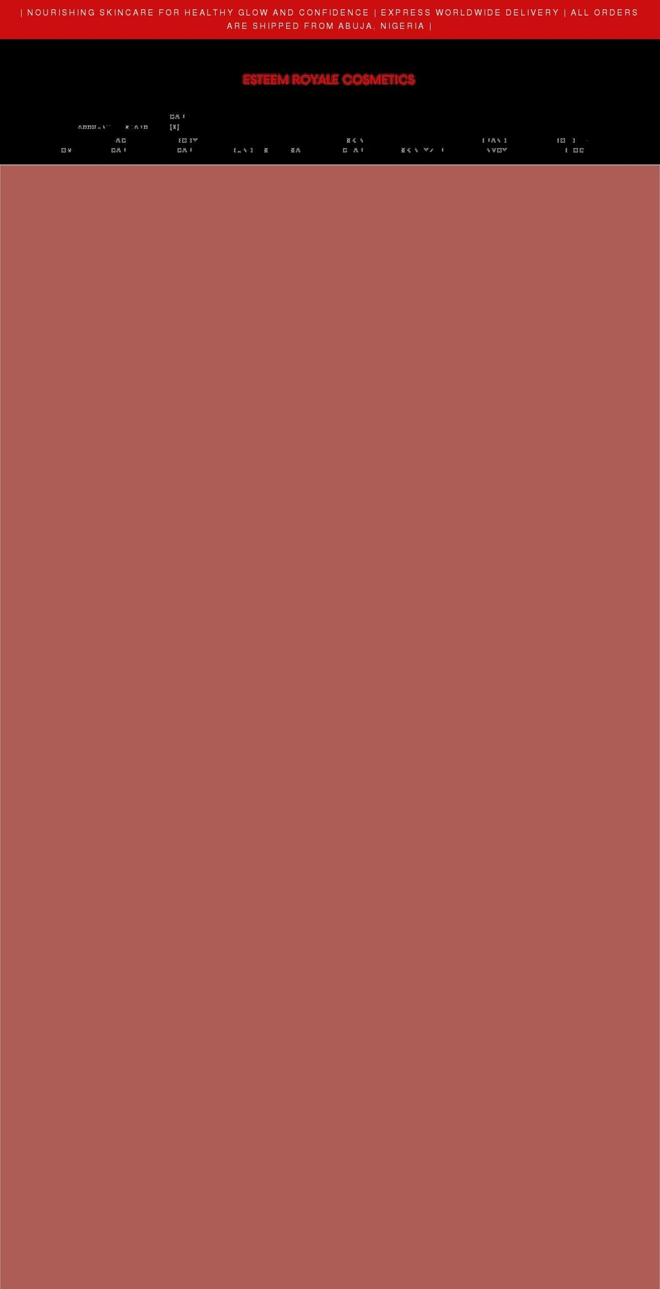 esteemroyale.co.uk shopify website screenshot