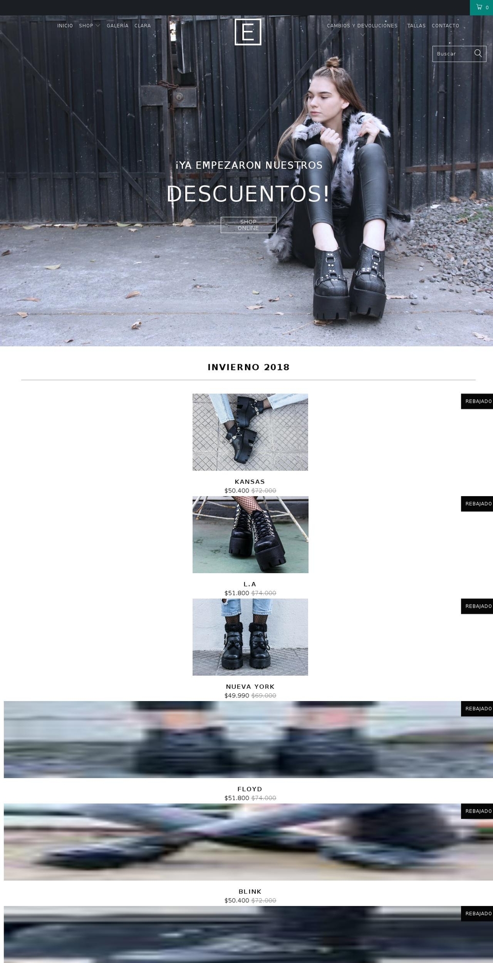estelazapatos.com — Shopify storefront screenshot