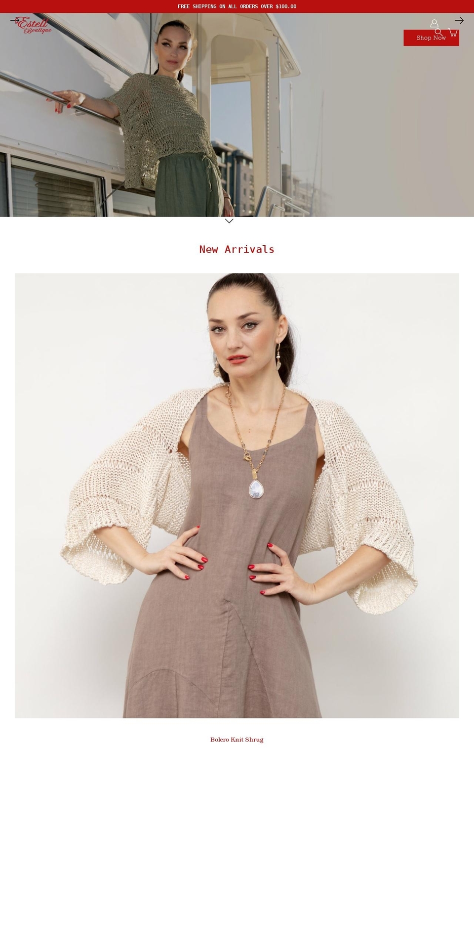 estellboutiques.com shopify website screenshot