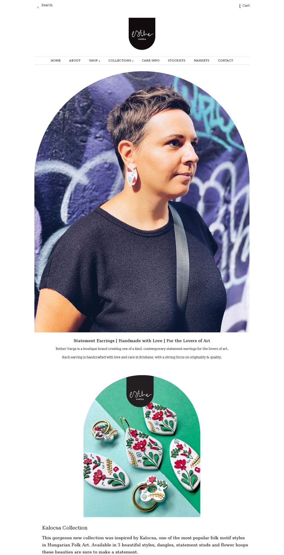 esthervarga.com.au shopify website screenshot