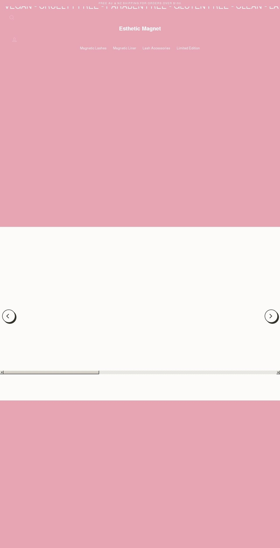 estheticmagnet.com shopify website screenshot