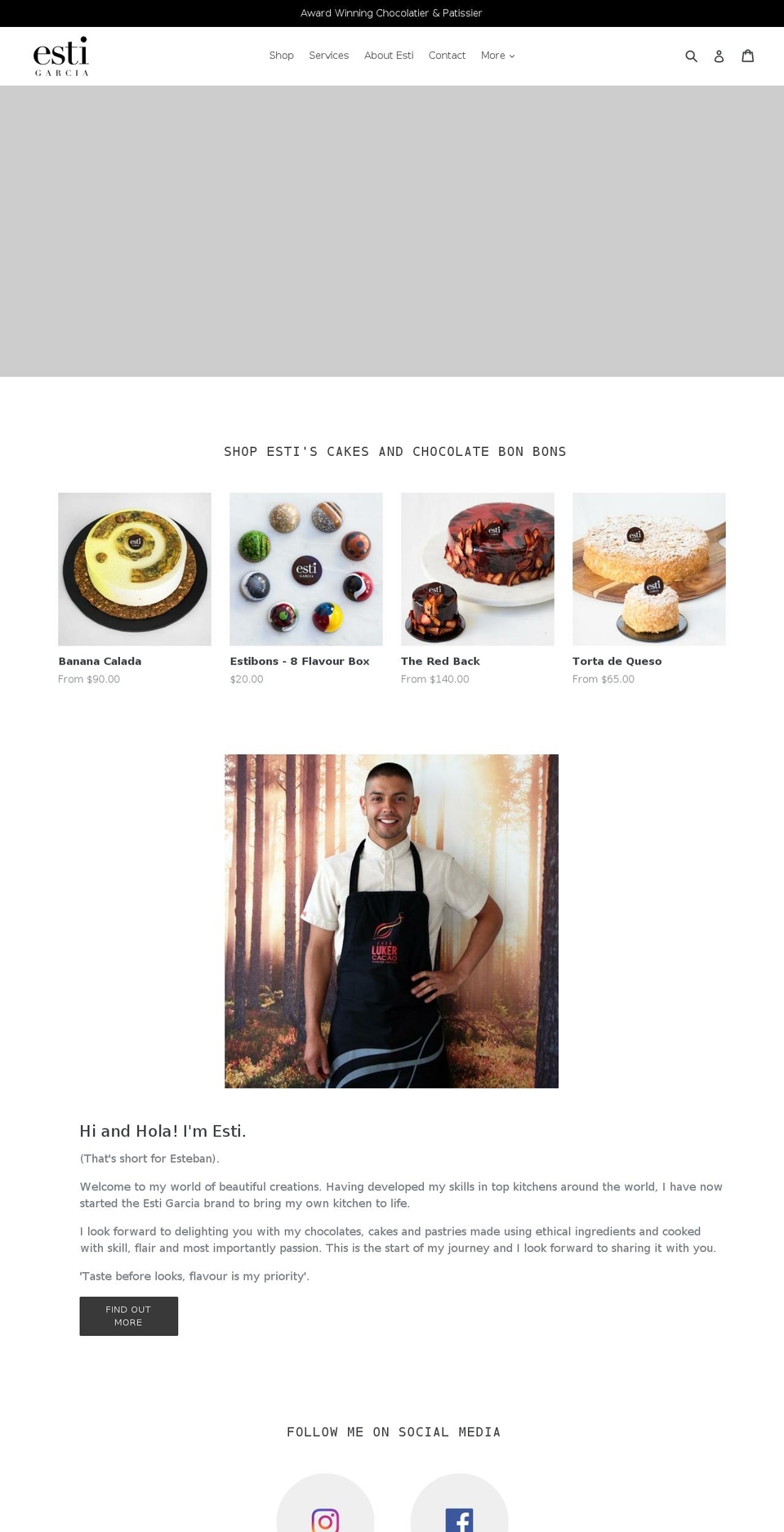 estigarcia.com — Shopify storefront screenshot
