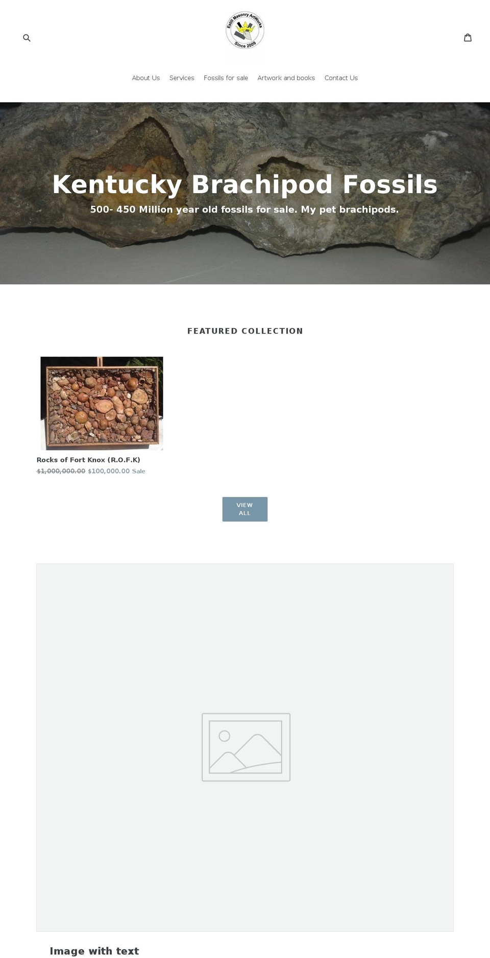 estillmasonryartworks.com shopify website screenshot
