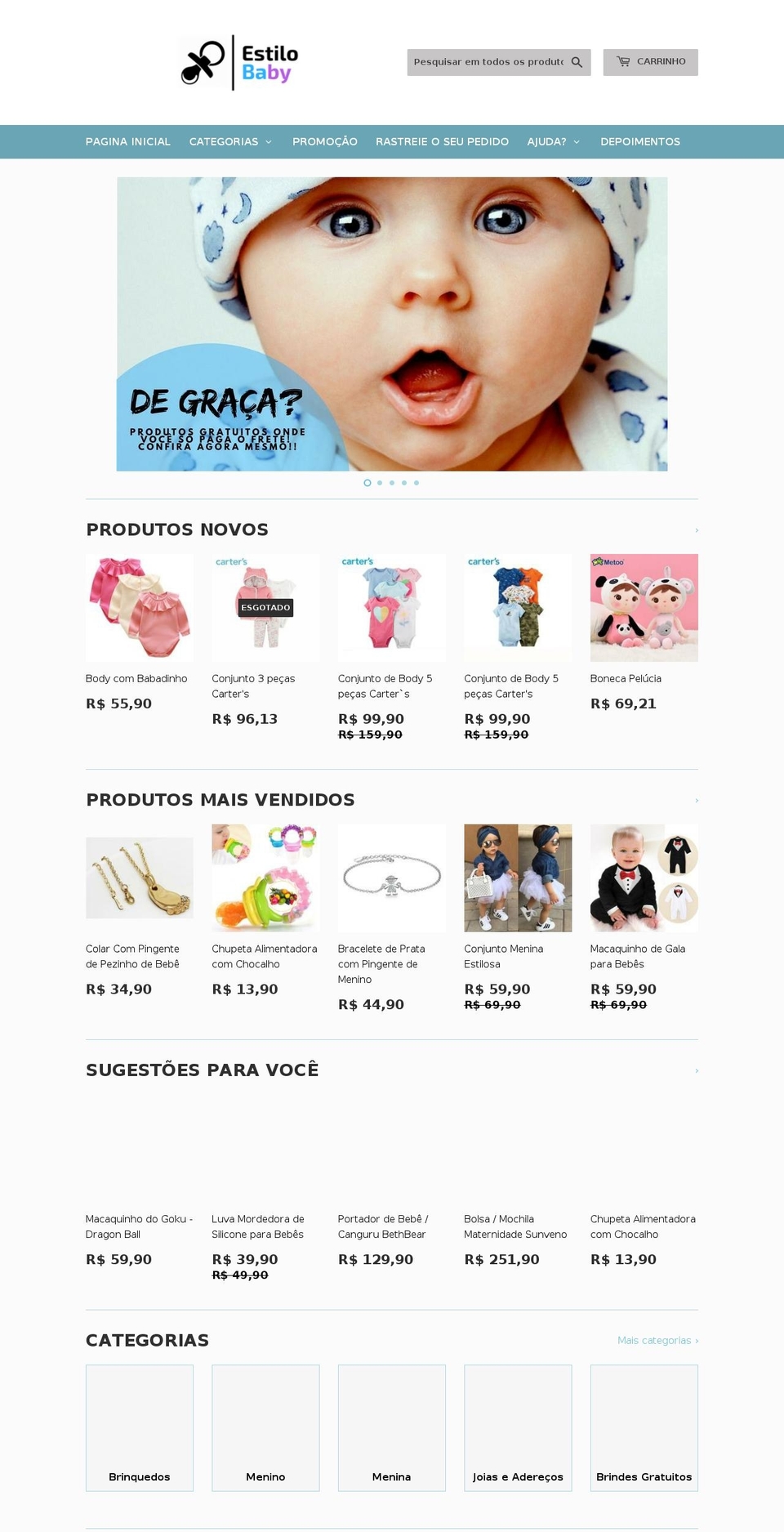 estilobaby.com — Shopify storefront screenshot