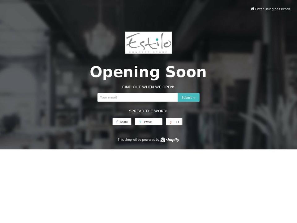 estiloconceptstore.com shopify website screenshot