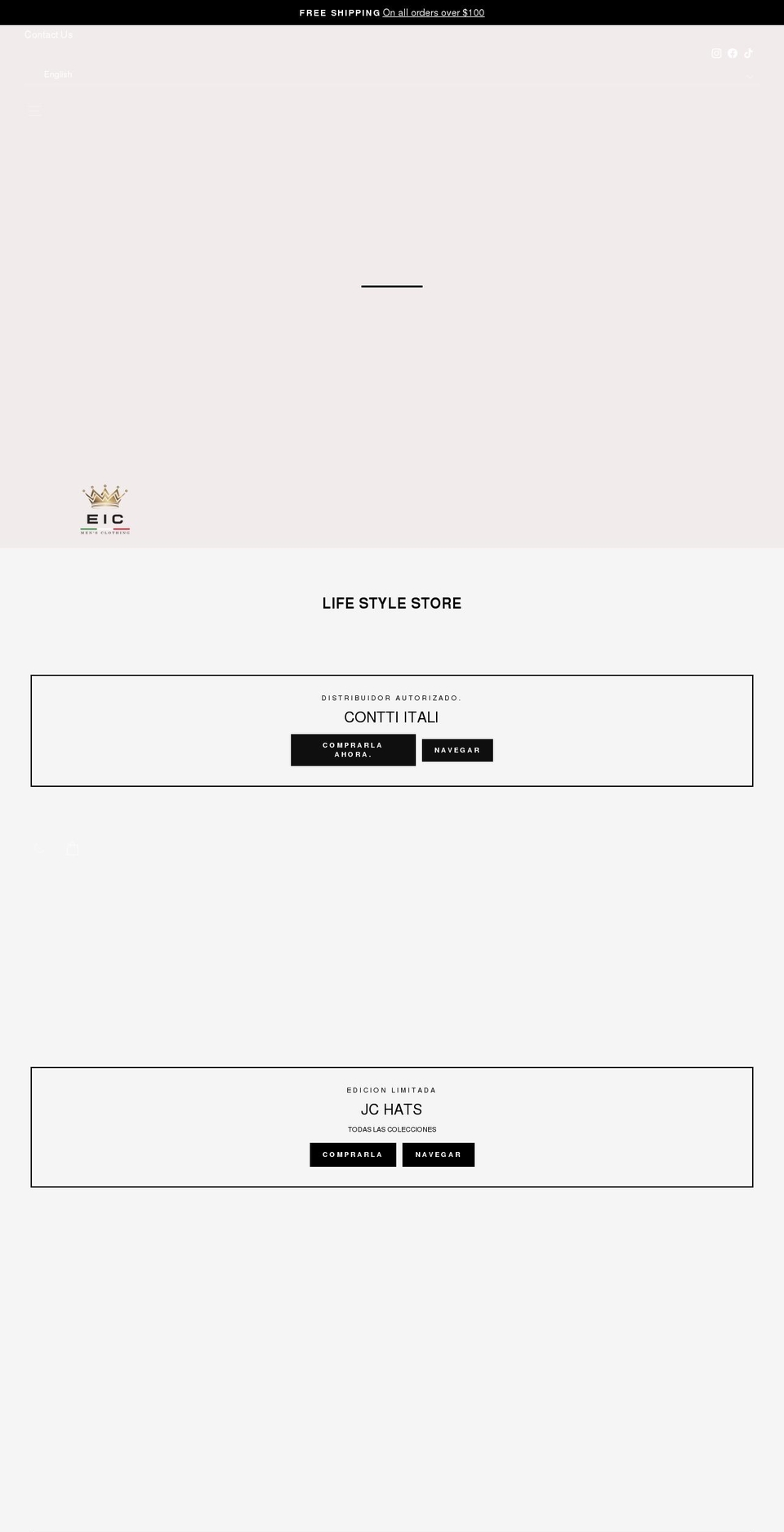 estiloitalianofashion.com shopify website screenshot