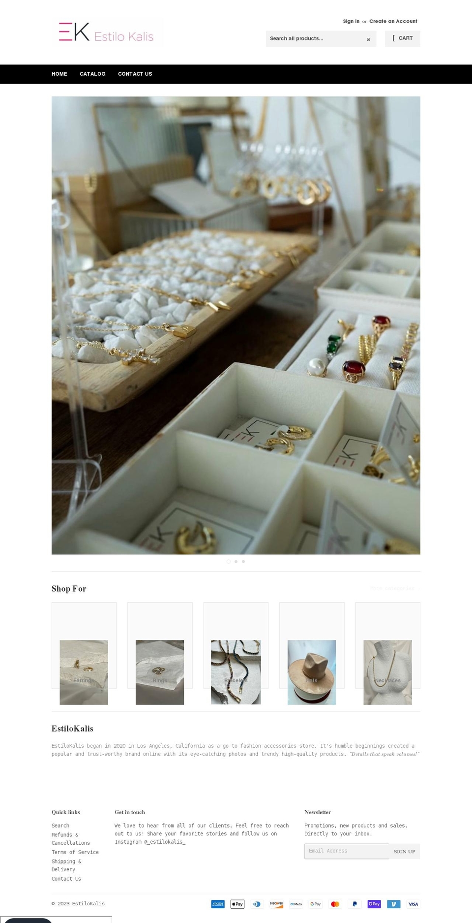 estilokalis.com shopify website screenshot