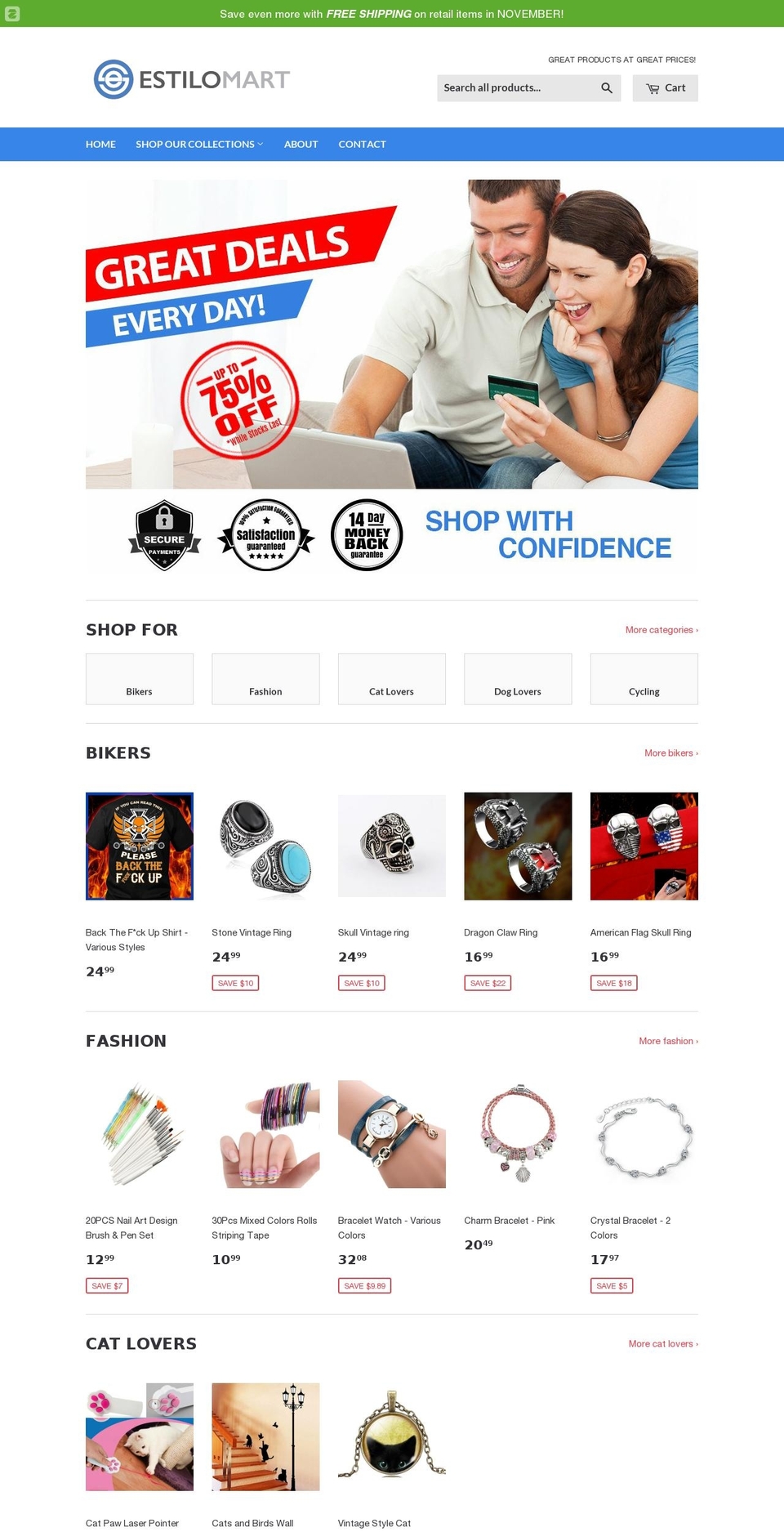 estilomart.com shopify website screenshot