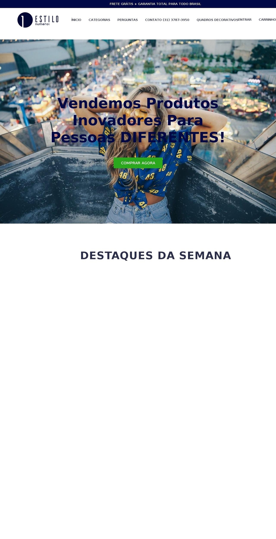 estilonumero1.com.br shopify website screenshot