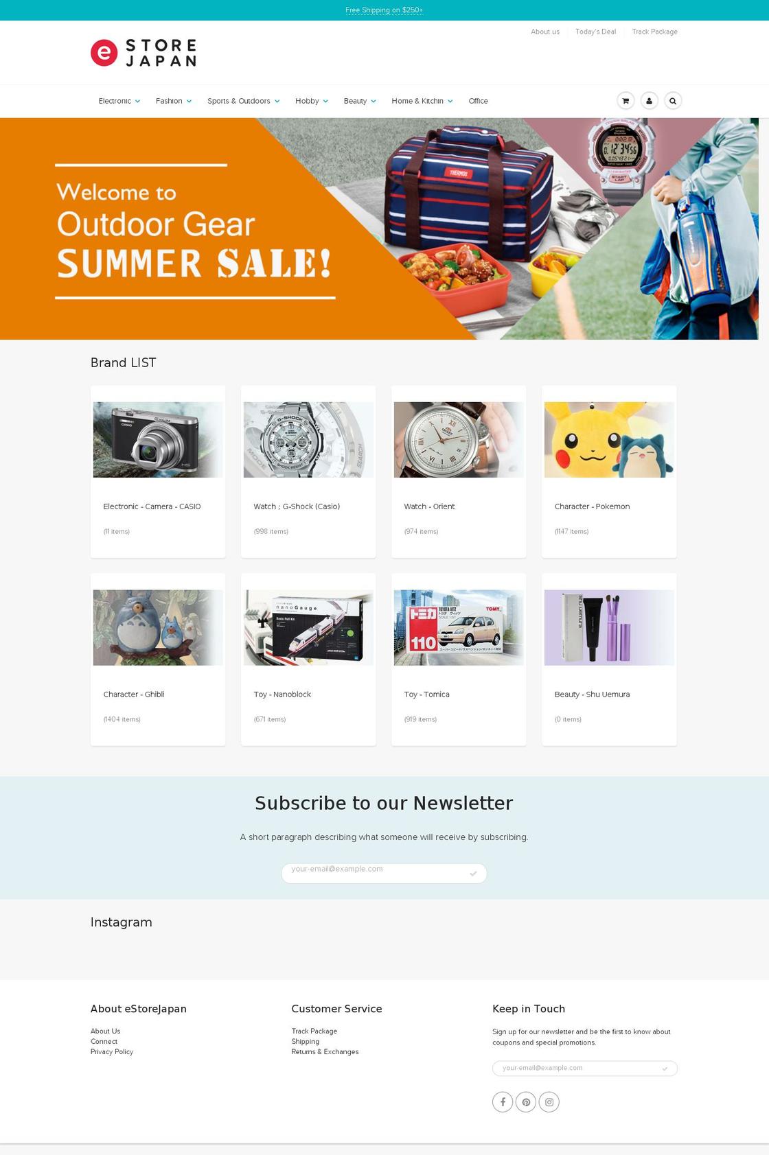 estorejapan.com — Shopify storefront screenshot