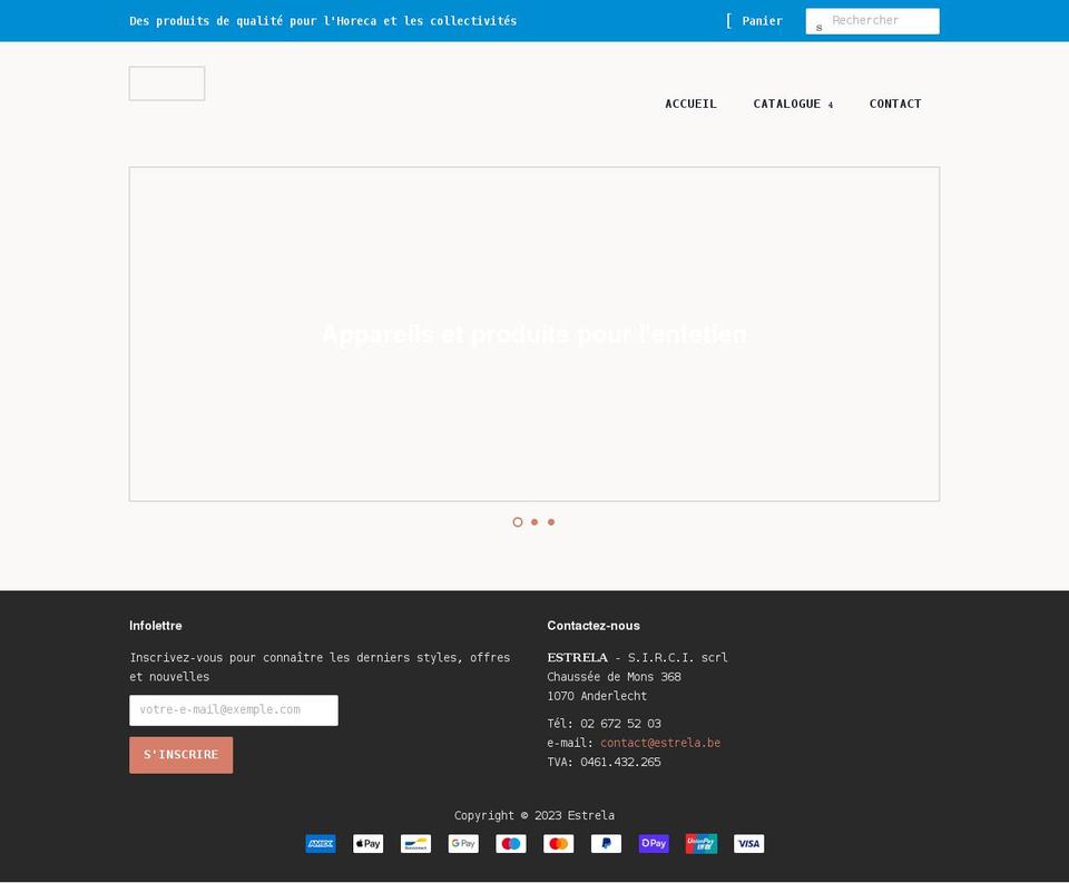 estrela.be shopify website screenshot