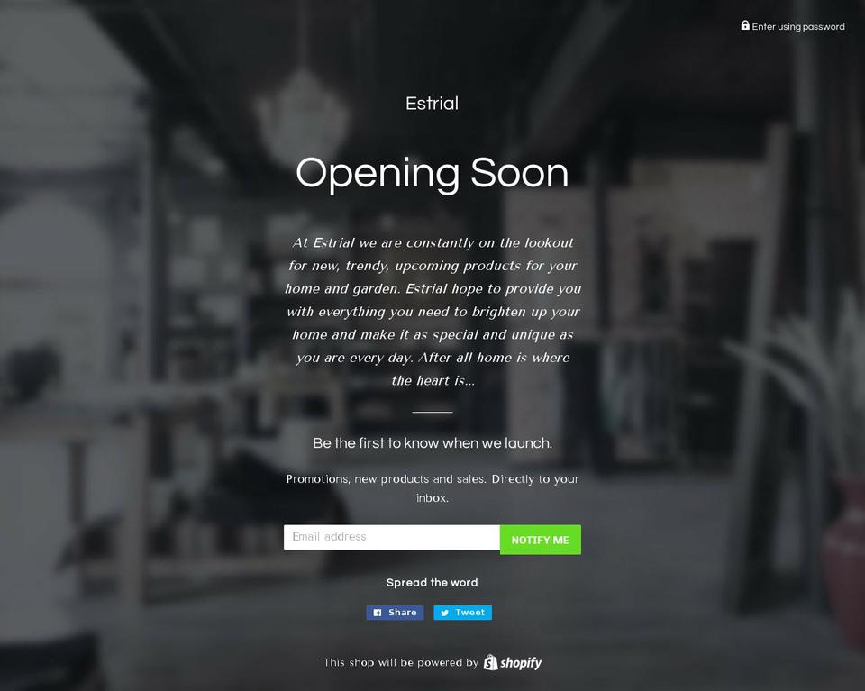 estrial.com — Shopify storefront screenshot