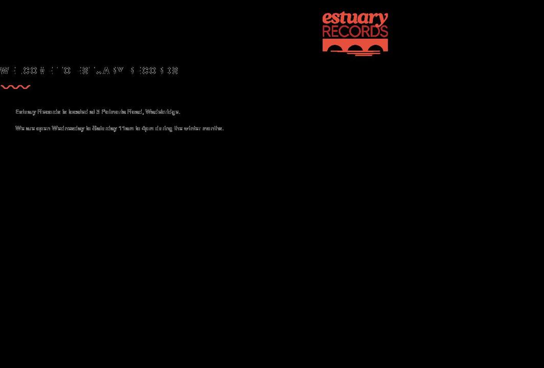 estuary-records.co.uk shopify website screenshot