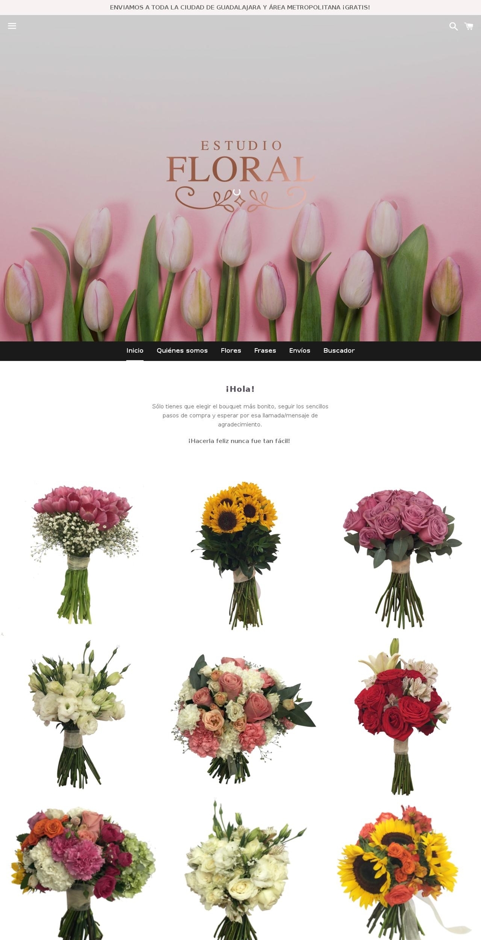estudiofloral.com — Shopify storefront screenshot