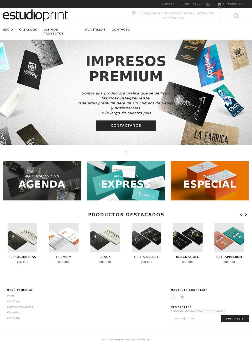 Barberry-default Shopify theme site example estudioprint.cl