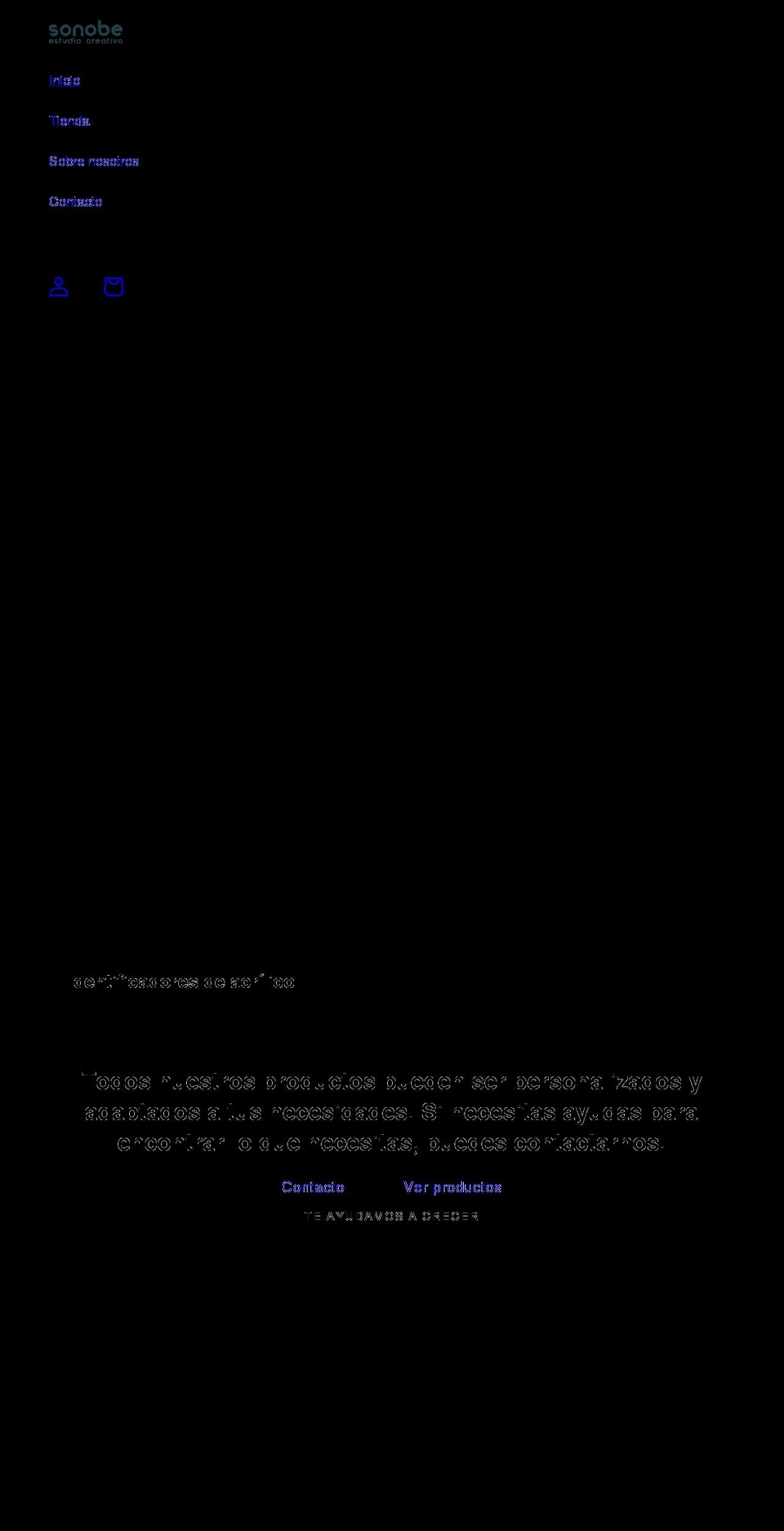 estudiosonobe.com — Shopify storefront screenshot