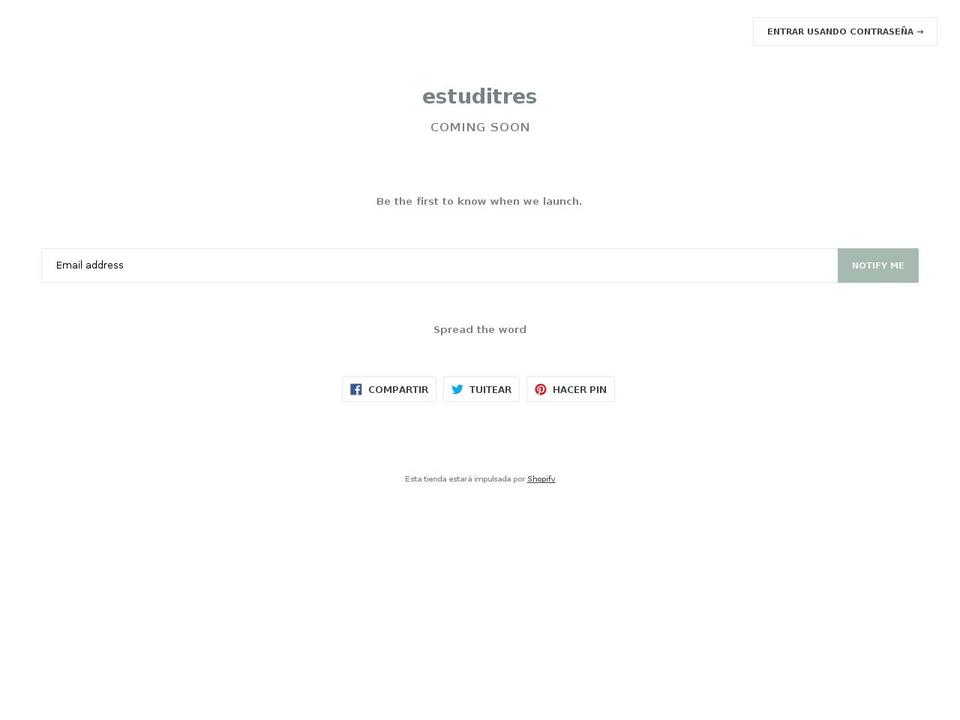 estuditres.com shopify website screenshot