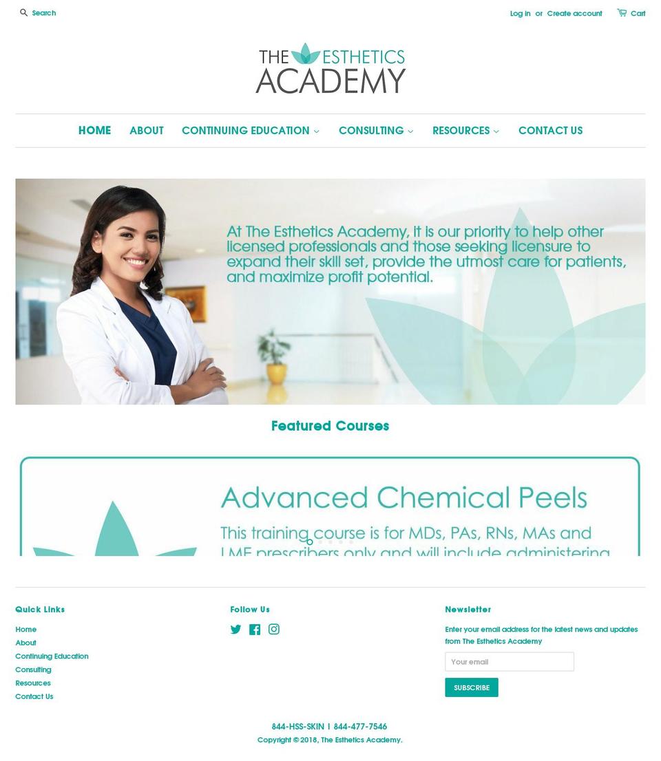 estyacademy.com shopify website screenshot