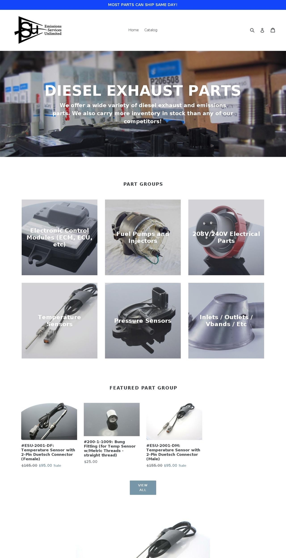 esuparts.com — Shopify storefront screenshot