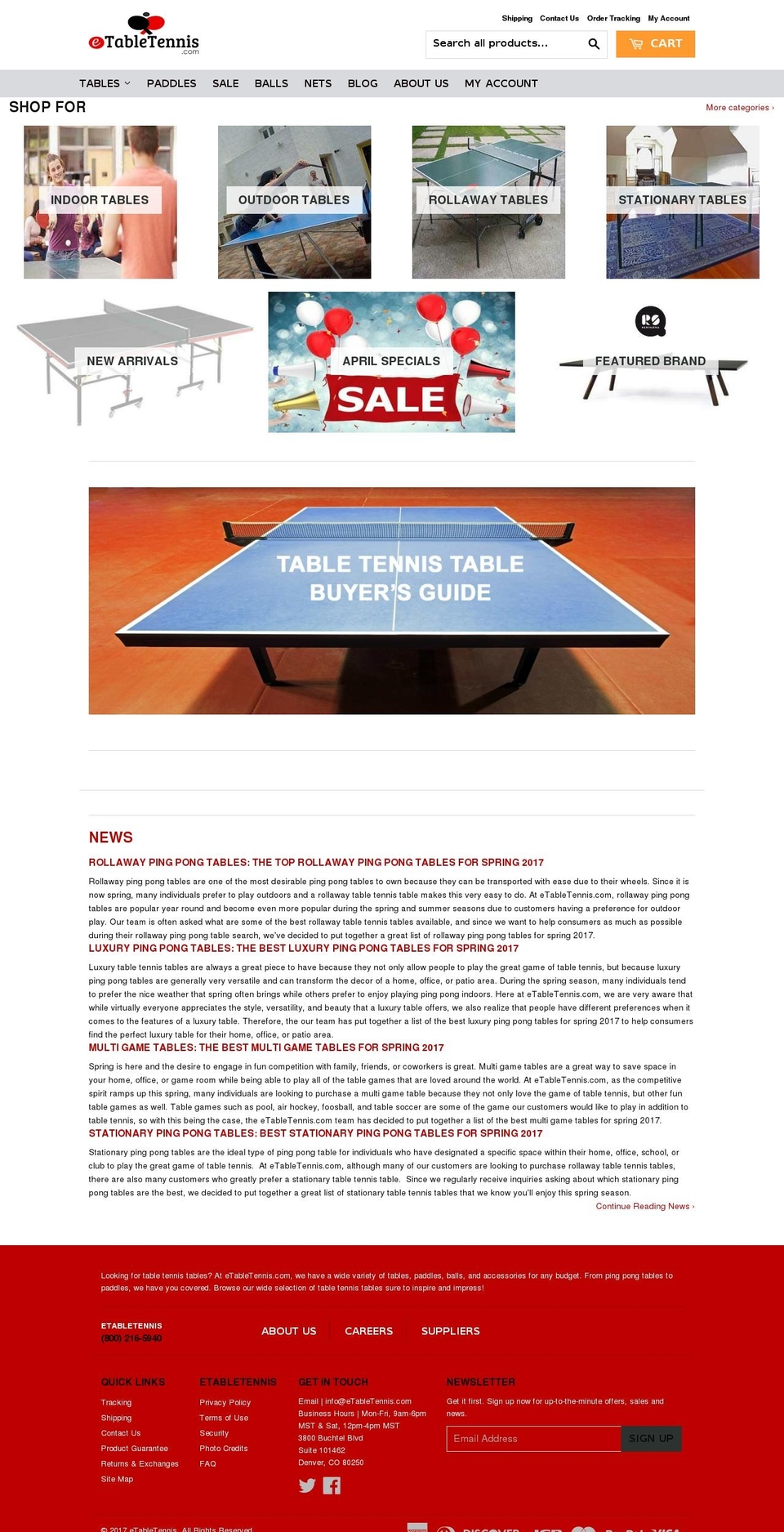 etabletennis.com shopify website screenshot