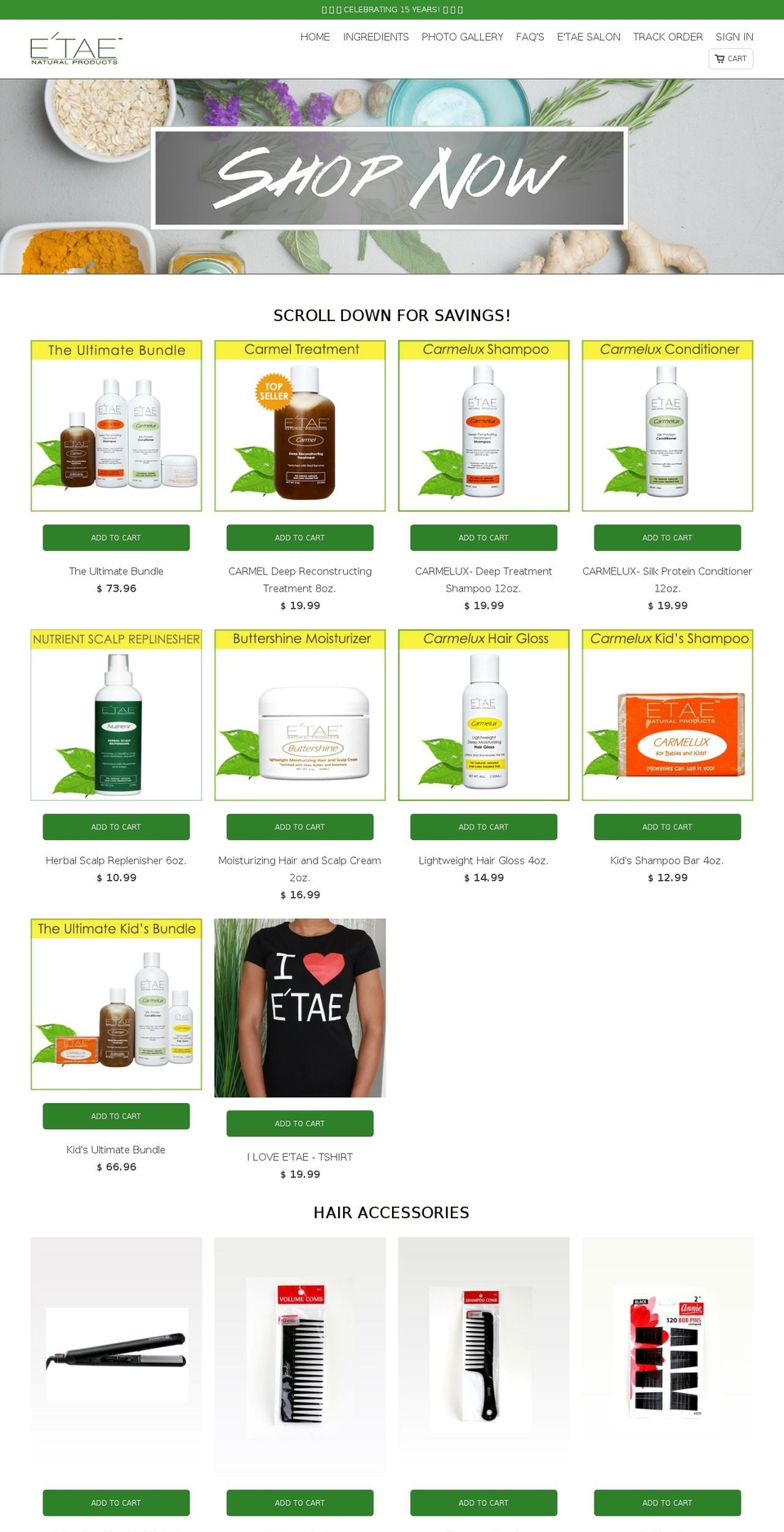 etaeshop.com shopify website screenshot
