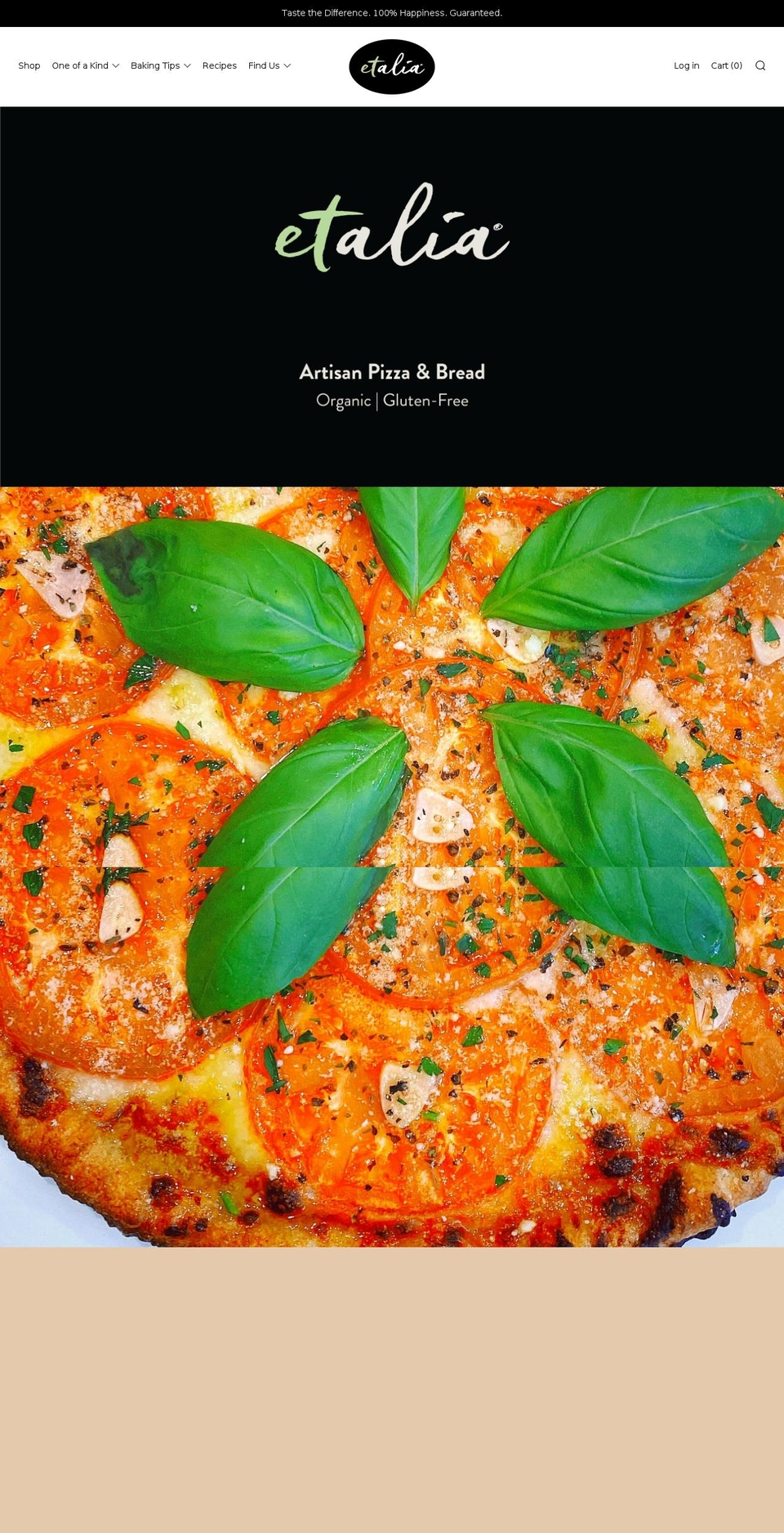 etaliafoods.com shopify website screenshot