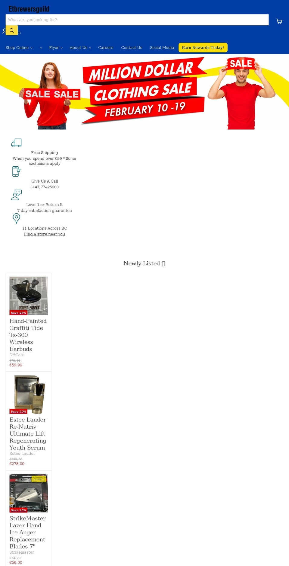 etbrewersguild.com shopify website screenshot