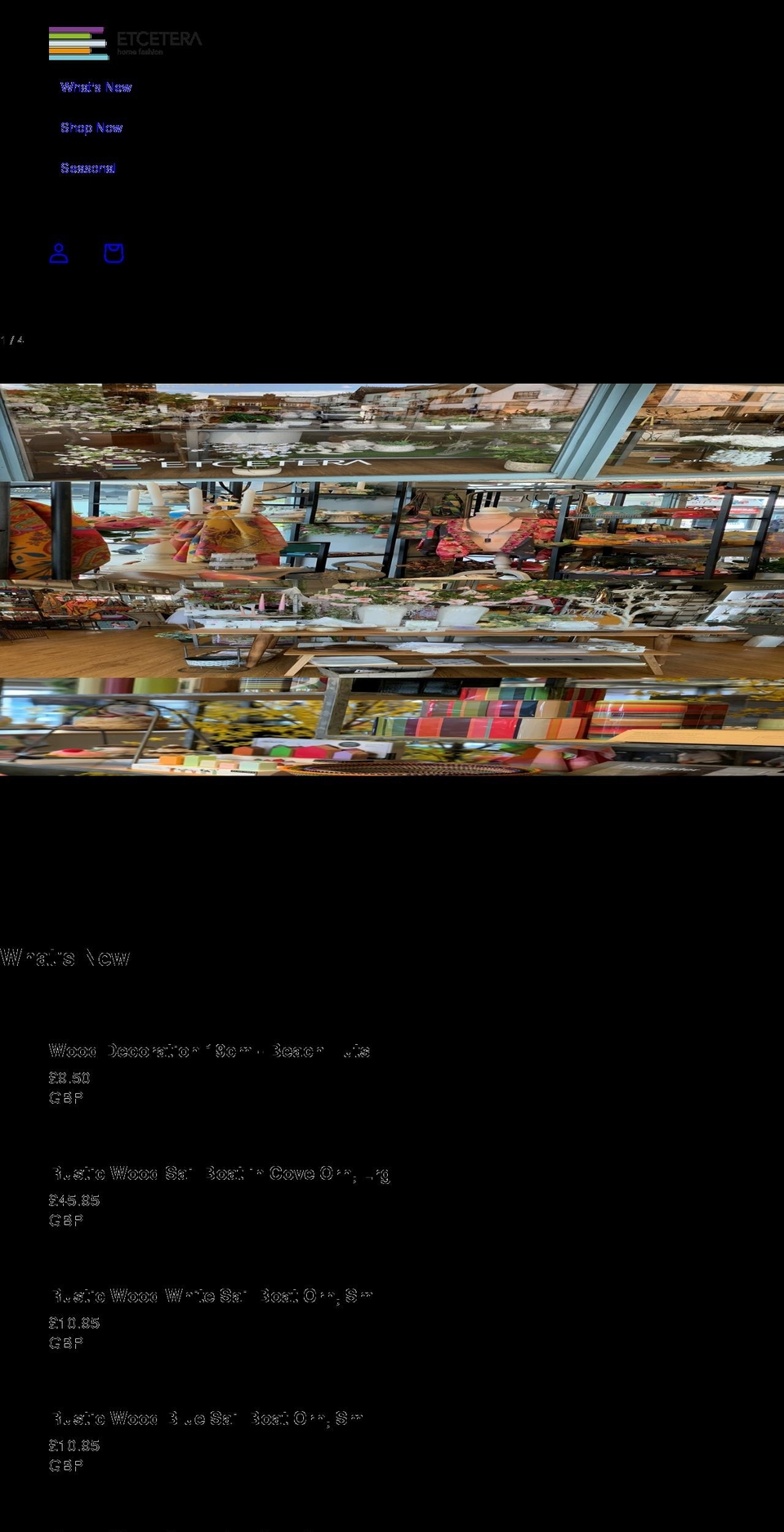 etceterahomefashion.com shopify website screenshot