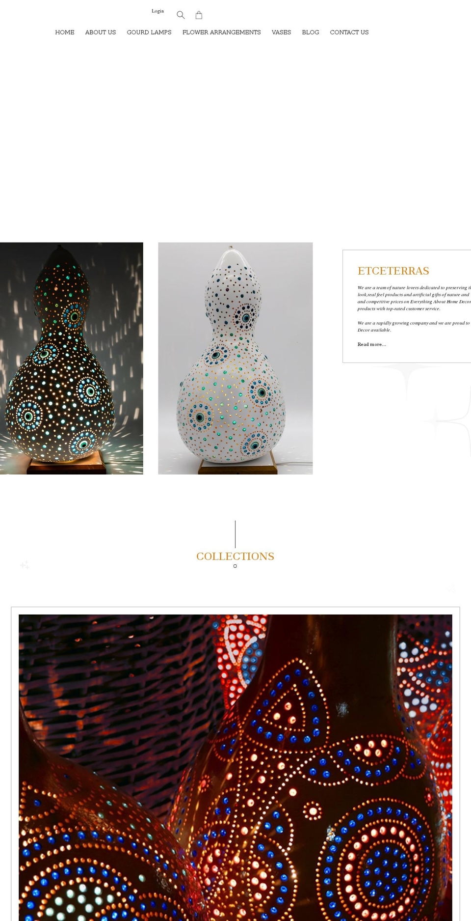 etceterras.com shopify website screenshot