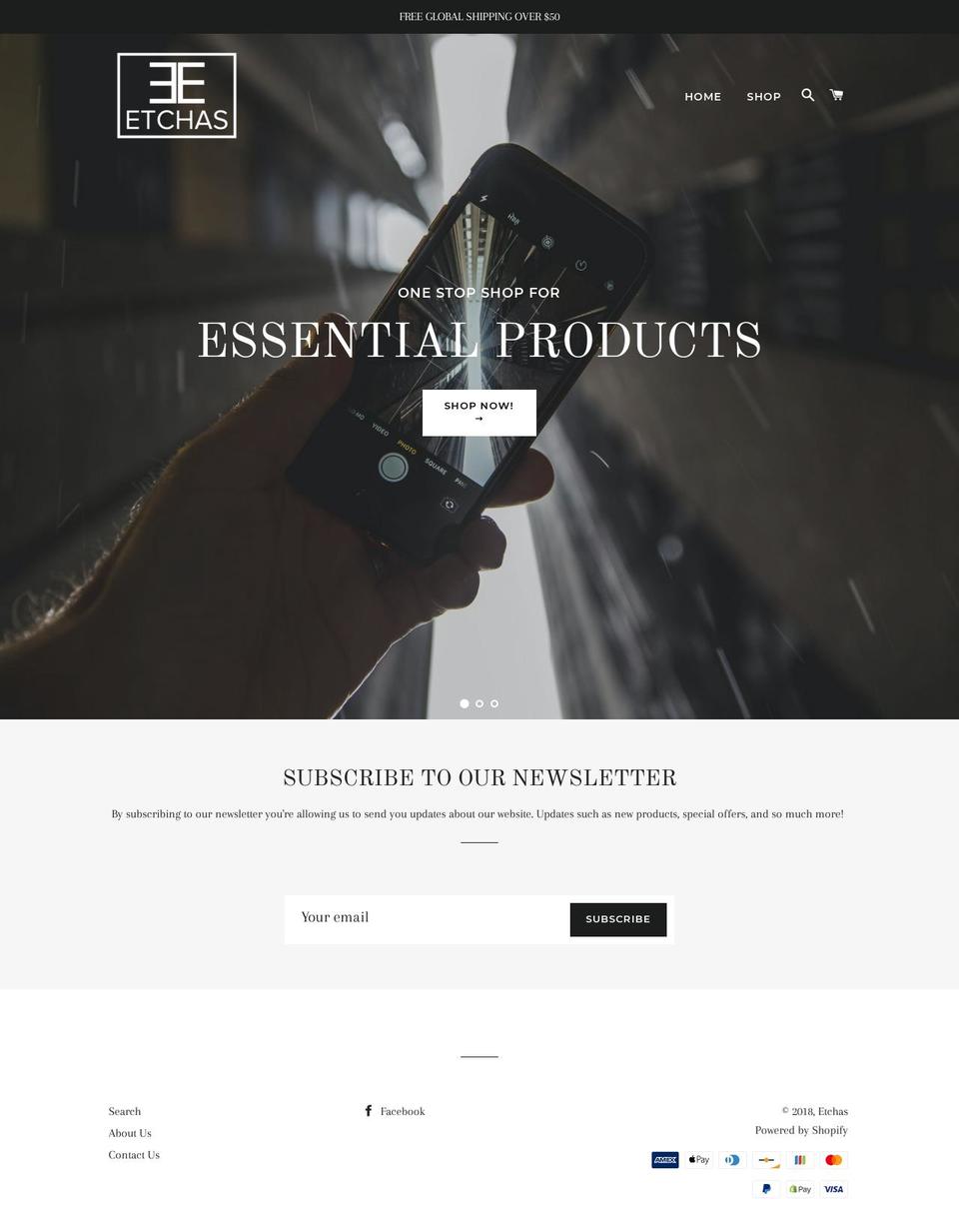 etchas.com — Shopify storefront screenshot