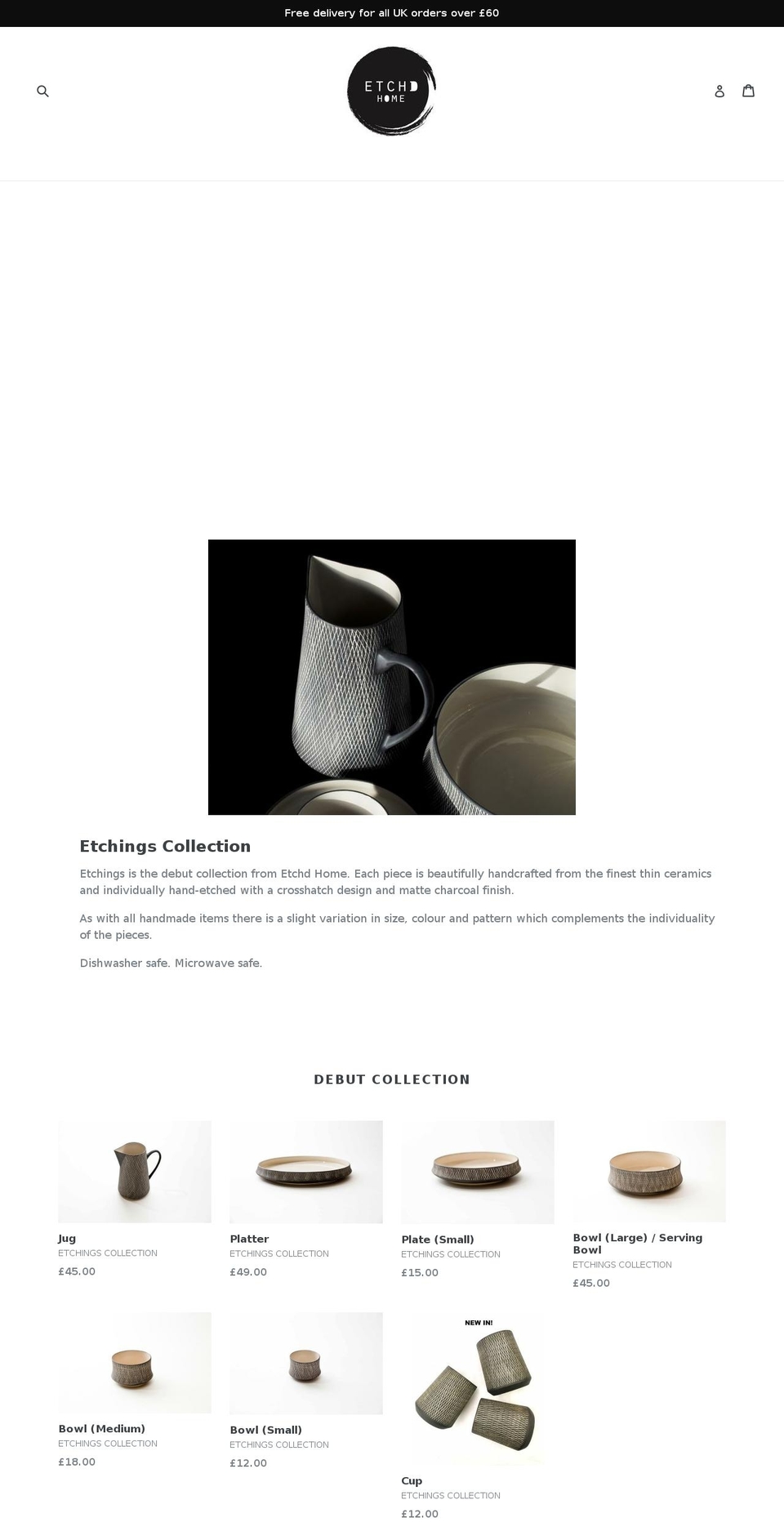 etchdhome.com shopify website screenshot